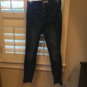 Madewell size 26 10” high-rise skinny jean
